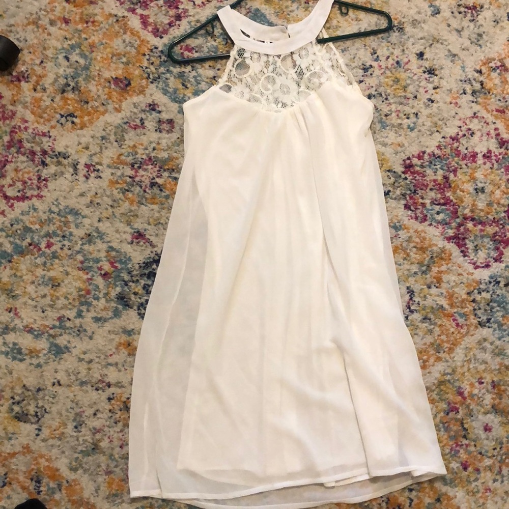 White flowy dress